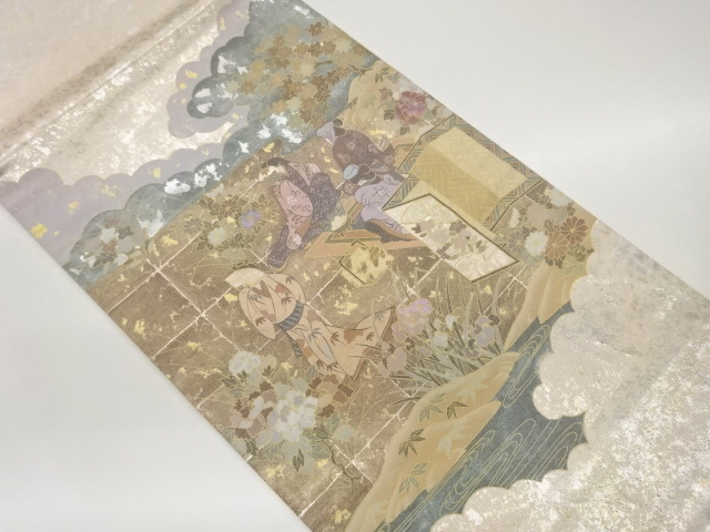 JAPANESE FUKURO OBI / KINSAI / SHELL INLAY / CLOUD